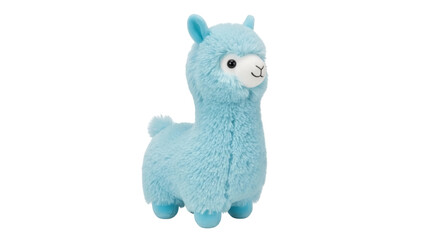 Isolated plush llama toy for baby and toddler playtime, a cuddly friend for kids and pets