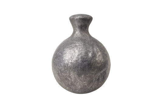Heavy metal fishing sinker with rough texture