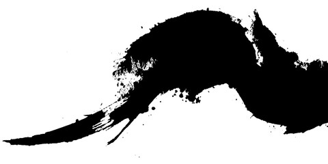 Vector grunge brush strokes texture rough black scratches for wallpaper, grunge texture background and artistic illustration, Brush stroke paint boxes on white background, Dry border in Black