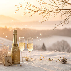 Minimal Luxury New Year Background