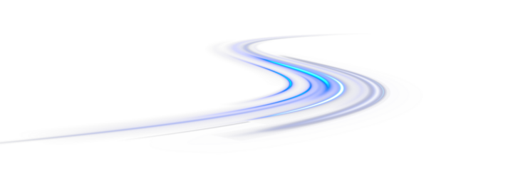 Futuristic motion vector line streak light abstract bright city.
