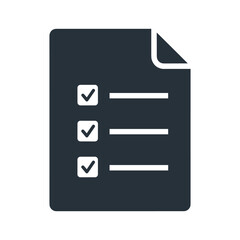 Checklist document with three checked boxes