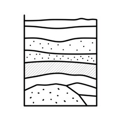 Geological cross section diagram