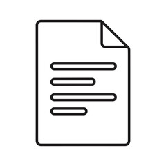 Simple document icon with lines representing text