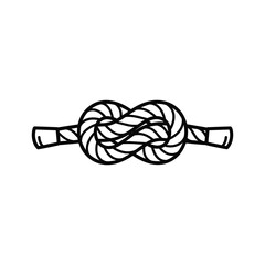 Knot illustration on white background