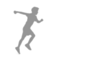 Shadow of a child starting on a transparent background