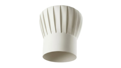 Isolated chef's hat, tall toque, kitchen utensil, food prep, culinary art, cooking concept