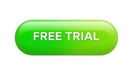 Isolated free trial button for marketing, advertisement, promotion, and product discovery