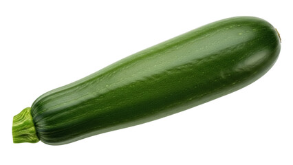Isolated fresh green zucchini, healthy eating food concept, vegetarian ingredient cooking