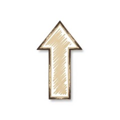 Upward Arrow Icon Symbol Representing Growth and Progress.