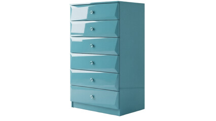 Isolated chest of drawers furniture unit, modern home interior storage solution, home decor