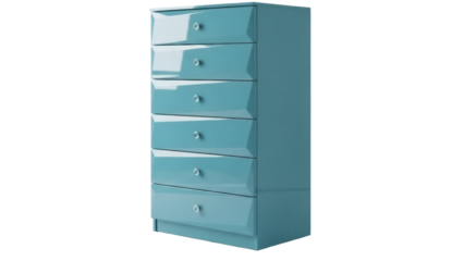 Isolated chest of drawers furniture unit, modern home interior storage solution, home decor