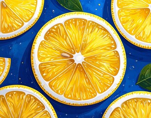 lemon slices background