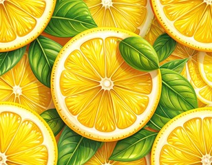 background with lemon and lime