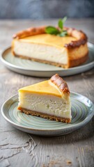 Polish Cheesecake on a Plate