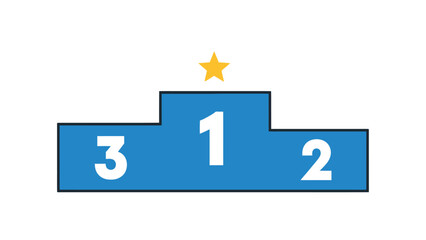 Fototapeta premium A blue ribbon with a checkmark icon symbolizing approval and validation on a white background from a straightforward viewpoint.