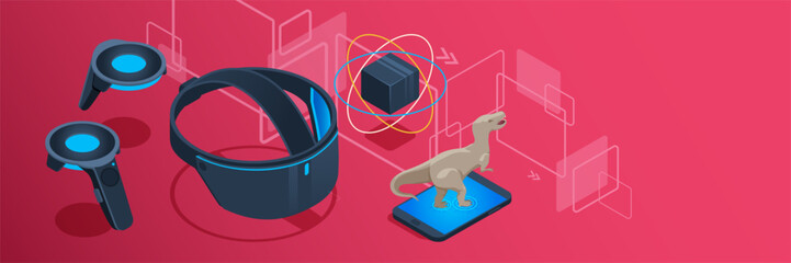 Virtual reality and augmented reality devices representing technology