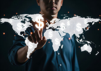Global financial strategy - Technology stock photo - Business stock photo - Business photos - Website header background 