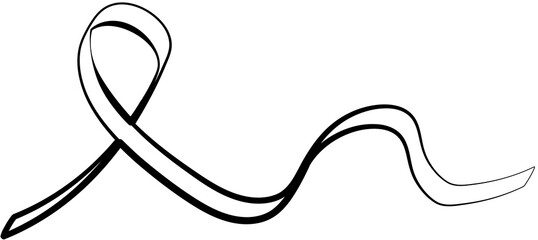 Ribbon party decoration line icon, celebrate, holiday