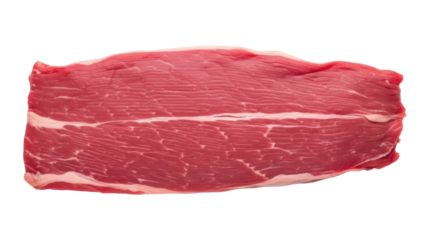 Isolated raw beef roast cut from prime rib, prepared fresh for oven or grilling, meat diet