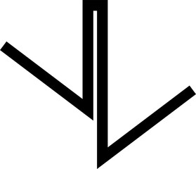 Geometric bold line shapes, zig zag, spiral, curves