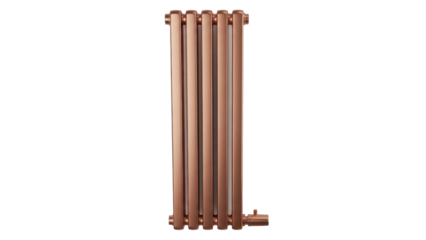 Isolated Copper Radiator Heats Home Interior Spaces During Colder Months to Keep Warm