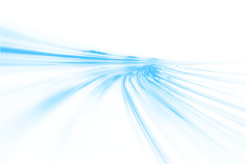 Bright blue speed streak glows with smooth luminous edges and subtle sparkling highlights. Flowing...