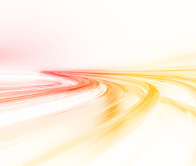 Glowing red racing trail emits smooth luminous pulses with shimmering highlights. Flowing light enhances dramatic motion. Red track isolated on a transparent PNG background.