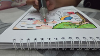 Close up coloring book