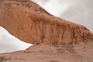 Rainbow Rock, AlUla Desert Rock Formations, Saudi Arabia Dramatic Red Sandstone Landscape
