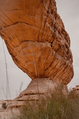 Rainbow Rock, AlUla Desert Rock Formations, Saudi Arabia Dramatic Red Sandstone Landscape

