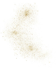 Gold dust glitter overlay