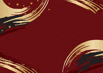 和風の筆の背景素材