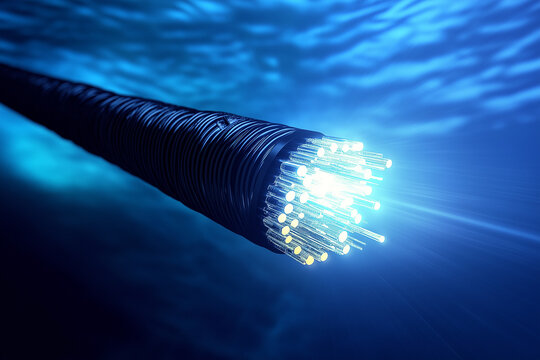 High tech submarine fiber optic cable