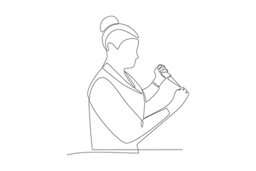 Researchers are analyzing DNA samples. Dna analysis concept one-line drawing