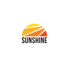 Sunshine logo or combination mark design