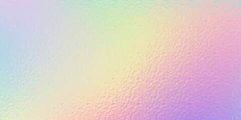 Abstract pastel rainbow hologram, silver iridescent foil texture background, raster image.