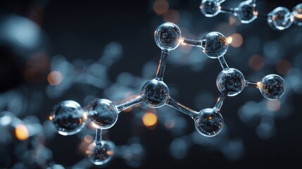 Molecular structure abstract science technology background