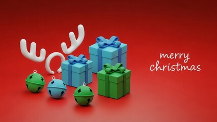 christmas gift box with gifts