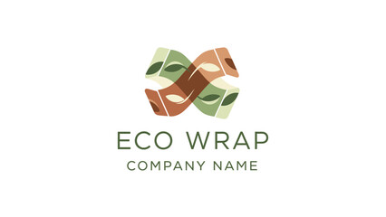 Eco Wrap Company Logo Design Element.