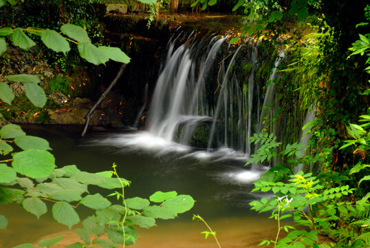 Stream in the Gorbea or Gorbeia Natural Park. The Basque Country. Spain