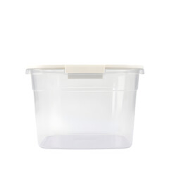 Freezer Bin Handle Attached to a Clear Storage Bin