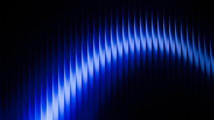 Abstract wave pattern in blue tones creating a visually striking design element suitable for backgrounds, wallpapers, and artistic projects in various digital formats © Muin