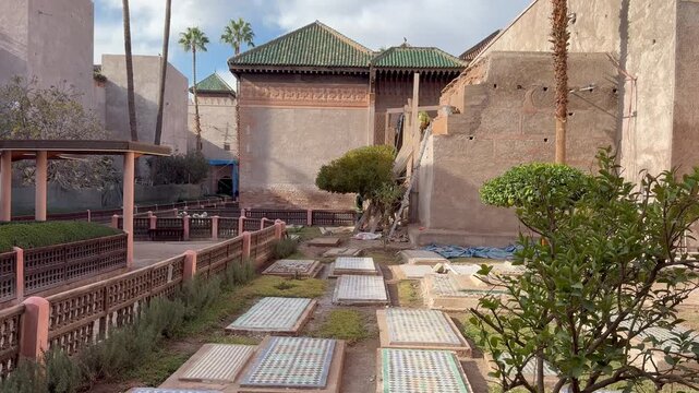 Several tombs of the Saadian royal family in Marrakesh