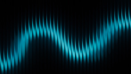 Abstract wave pattern with blue and black gradient, creating a visually striking design suitable for backgrounds, wallpapers, and digital art projects, isolated on white background © Muin