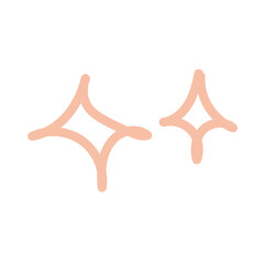 Subtle hand-drawn sparkle shapes on a dark background for a touch of magic