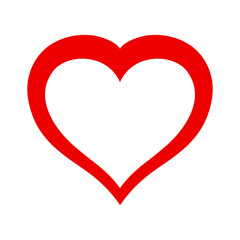 Heart graphic icon, Red heart drawn shape for valentine day, Heart brush, Heart sticker