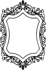 decorative frame with floral ornament