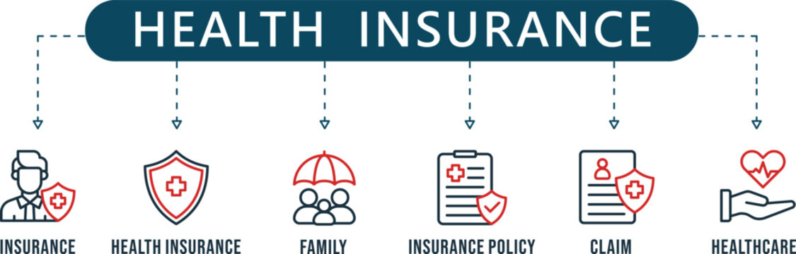 ShieldCare Line Health Insurance and Medical Coverage Infographic Icons (6+ Vector Protection Symbols)
