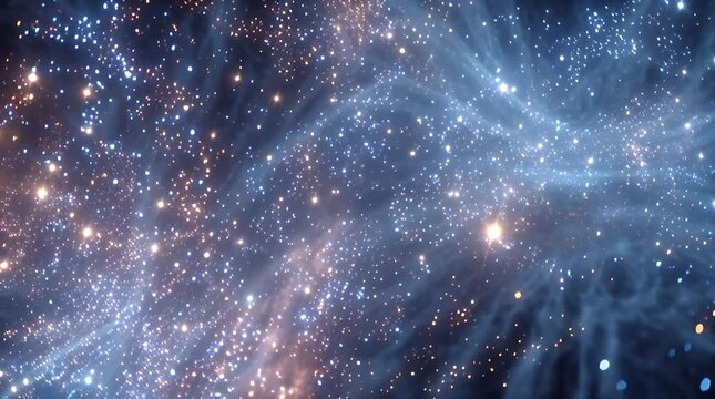 Floating Cosmic Dust over Abstract Space Gradient